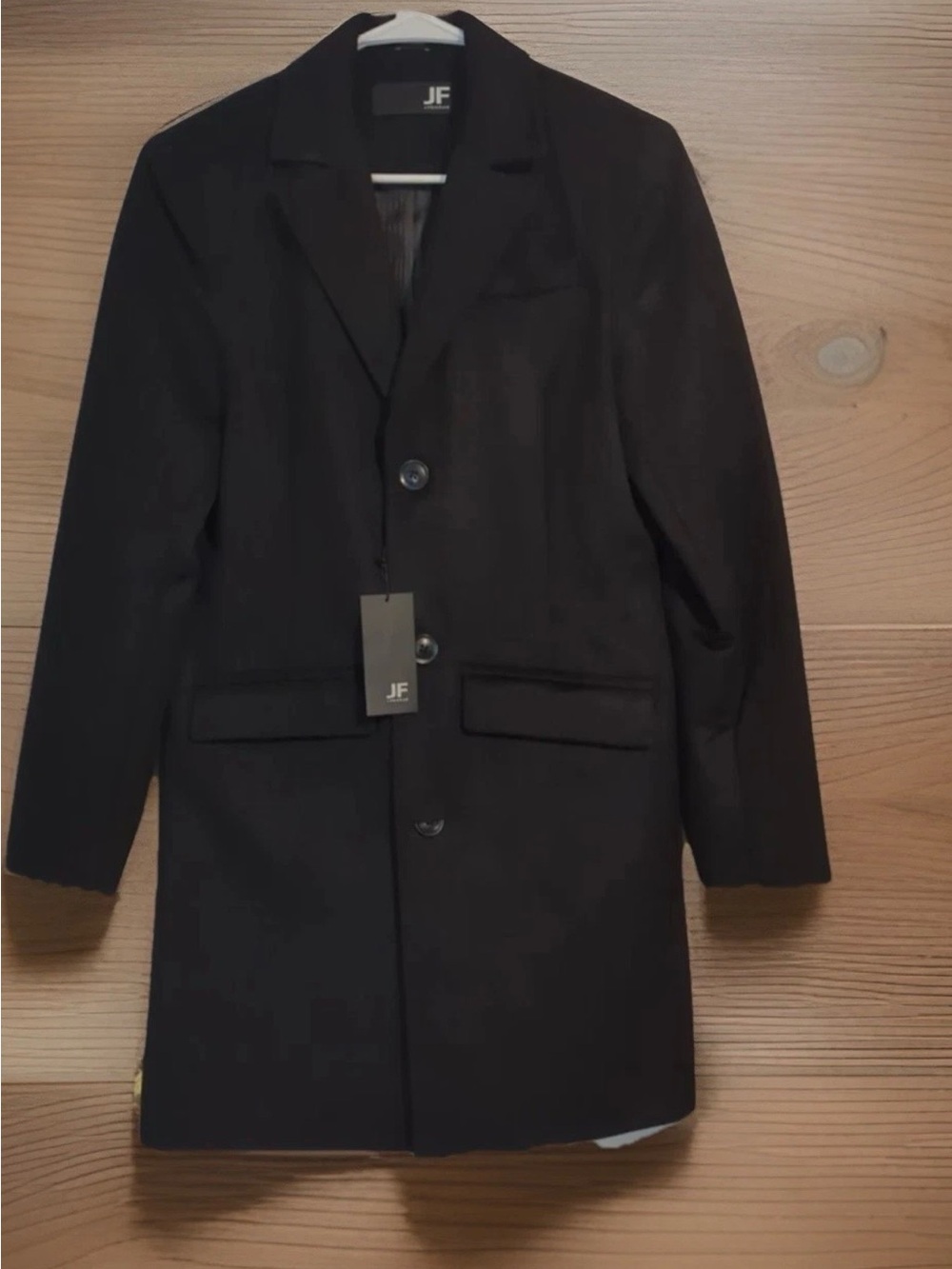 jf j.ferrar Black Men's Single-Breasted  Coat